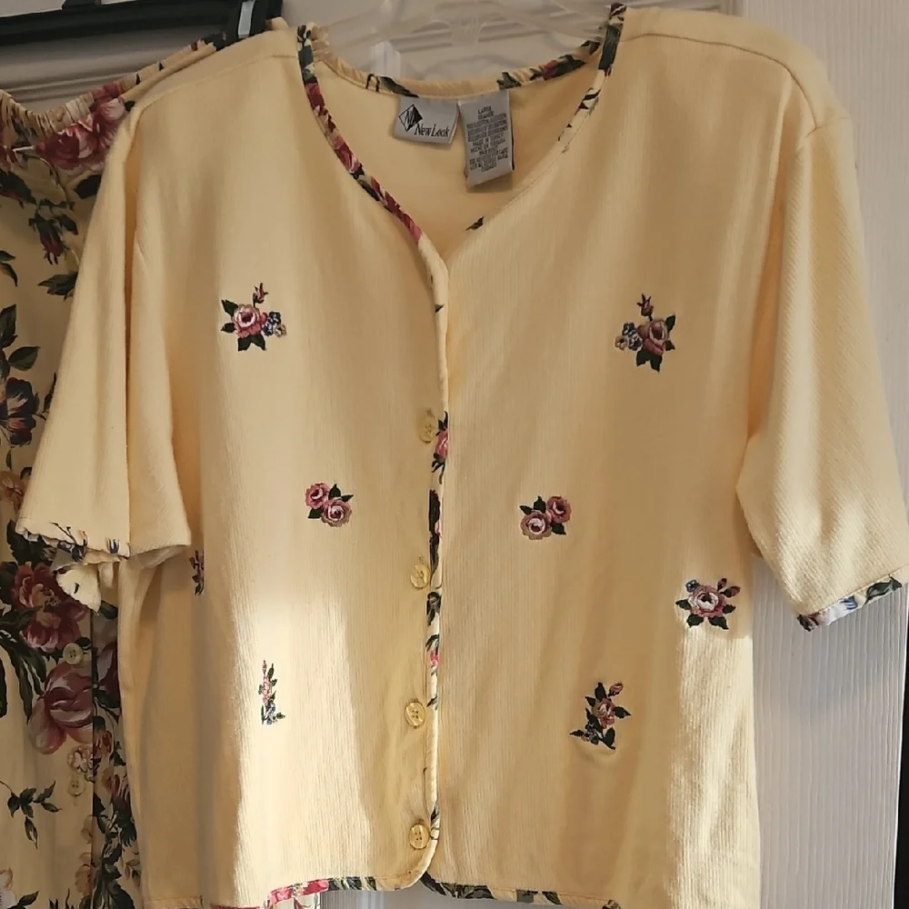 New Look Yellow Floral Top And Skirt - Picture 3 of 9